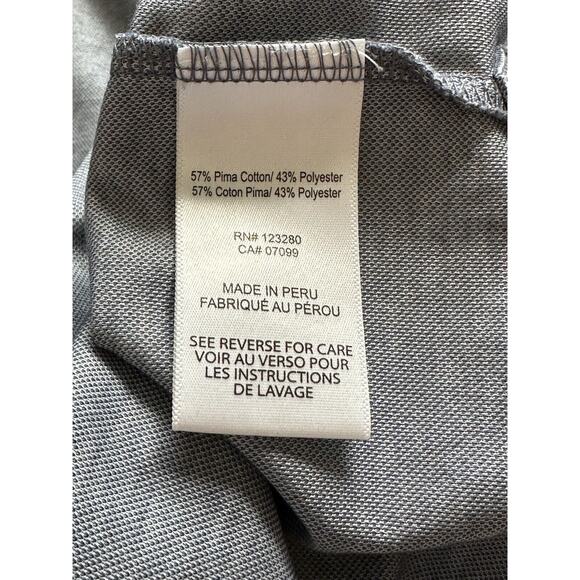 Travis Matthew Gray/Blue Medium Polo Shirt - Picture 5 of 5